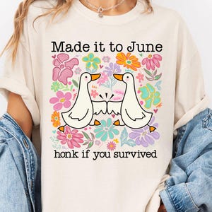 Made it to June teacher shirt, End of year school tshirt, Last Day of School, Comfort Colors, Summer Break, Schools Out, Summer Vibes tee