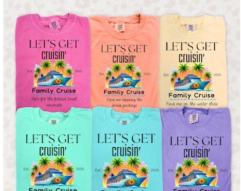 Camisetas de crucero familiar Comfort Colors a juego, camisetas de crucero personalizadas, camisetas de crucero personalizadas, camisetas de crucero divertidas, camisetas de crucero grupal