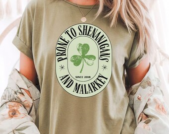 Shenanigans And Malarkey Shamrock Shirt, St Patricks Day Shirt, Funny Irish Shirt, St Pattys Day Shirt, St Patricks Day Gift, Shamrock