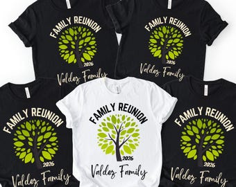 Custom Family Reunion Shirt: Personalized Name and Date, Matching Family Group tshirts, Family Vacation Tees, Family Tree Shirts