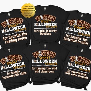 Cute Halloween Teacher Shirt, Group Halloween Shirts, Halloween Teacher Team Shirts, Funny Halloween Teacher, Western Teacher Shirt, ghost