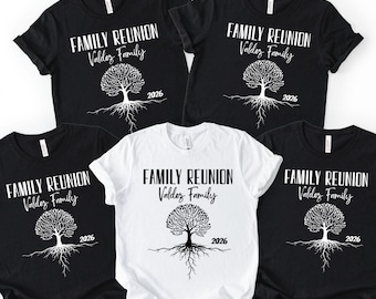 Custom Family Reunion Shirt: Personalized Name and Date, Matching Family Group tshirts, Family Vacation Tees, Family Tree Shirts