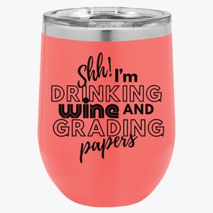 Copo de vinho para professor, presente de agradecimento para professor, presente para professor, presente engraçado para professor, presente de Natal para professor, presente de fim de ano para professor