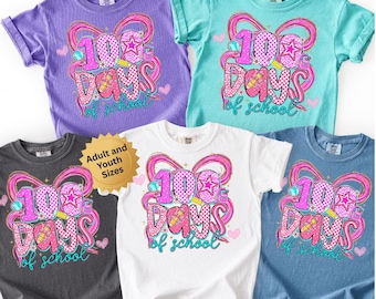 Comfort Colors Teacher 100 Days of School tshirt, 100th Day Of School Students shirt, 100th Day Shirt for Teacher and Kids