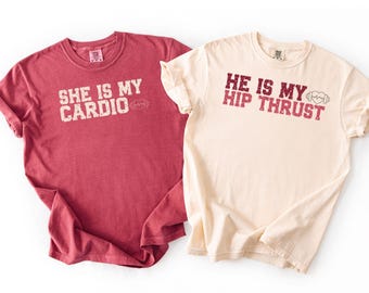 Camisetas atrevidas para parejas en el gimnasio, camisetas inapropiadas para la luna de miel, humor vulgar para adultos, aniversario.