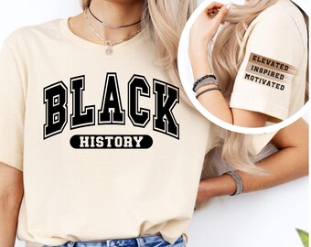 Camiseta para maestros del Mes de la Historia Afroamericana, melanina motivada e inspirada, regalo para educadores, historia afroamericana, Juneteenth