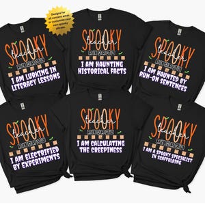 Maglietta carina per insegnanti di Halloween, magliette di gruppo per Halloween, magliette per team di insegnanti di Halloween, maglietta per insegnanti di Halloween, insegnante divertente di Halloween