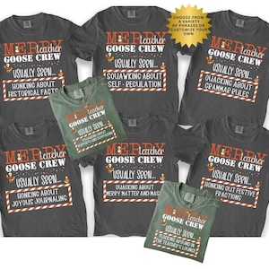 Most Likely To Teacher Christmas Shirts, Funny Teacher Team Tee, Holiday Teacher, Custom Christmas, Personalized Christmas, Group Christmas