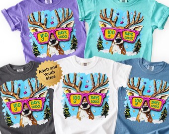 Comfort Colors 100 Days of School Teacher tshirt, 100th Day Of School Student shirt, 100th Day Shirt for Teacher and Kids, Gift for Teacher
