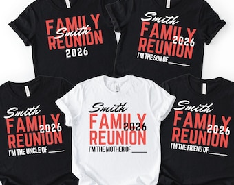 Custom Family Reunion Shirt: Personalized Name and Date, Matching Family Group tshirts, Family Vacation Tees, Custom Family Roles