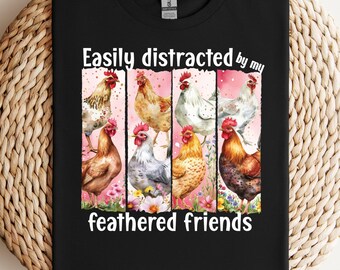 Camiseta vintage de pollo, camiseta de pollo para mujer, camiseta divertida de granjero, camiseta de animales, camiseta de pollo para el Día de la Madre, camiseta para amantes de los pollos