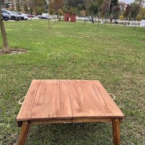 Handmade Foldable Breakfast Table