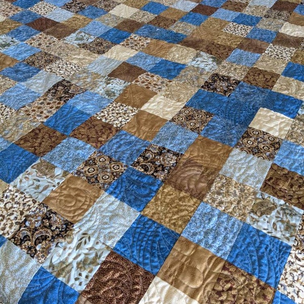 Patchwork Quilt Queen Etsy