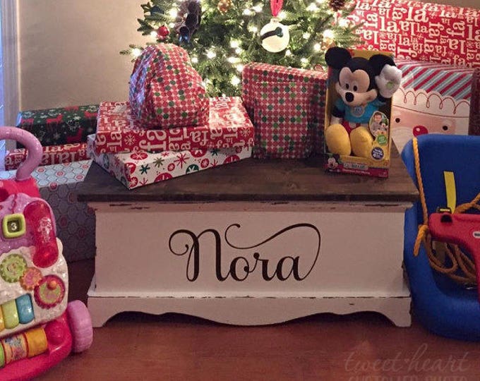 Toy Box Name Decal Toy Box Name Sticker Custom Name Decal Etsy