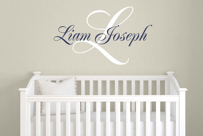 Personalized Name Decal Wall Decal Baby Nursery Decal Etsy
