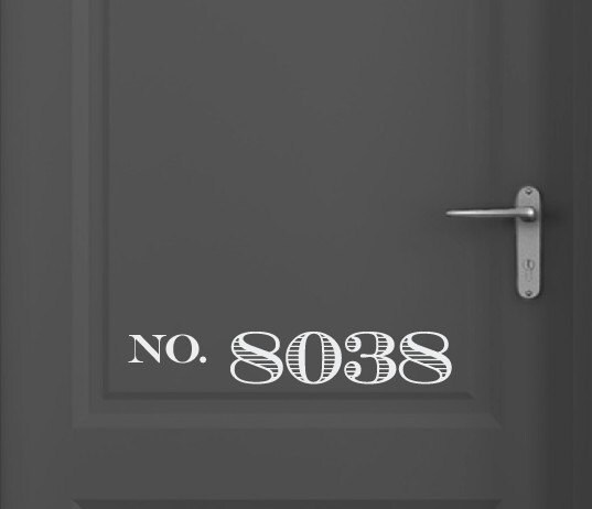 Vinyl Decal, House Numbers, Custom House Number Decals