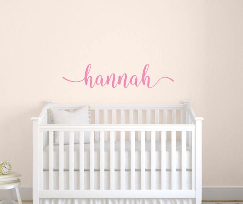 Name Decals Custom Vinyl Name Decal Personalized Girls Name Etsy