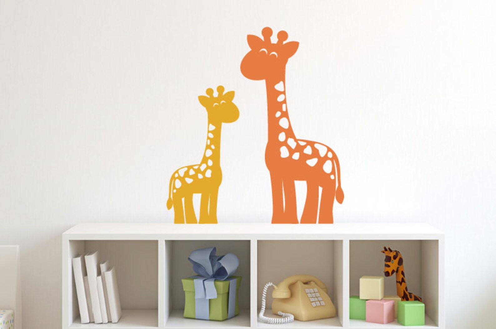 Giraffe Wall Decals Jungle Nursery Decor Safari Wall Decals Etsy