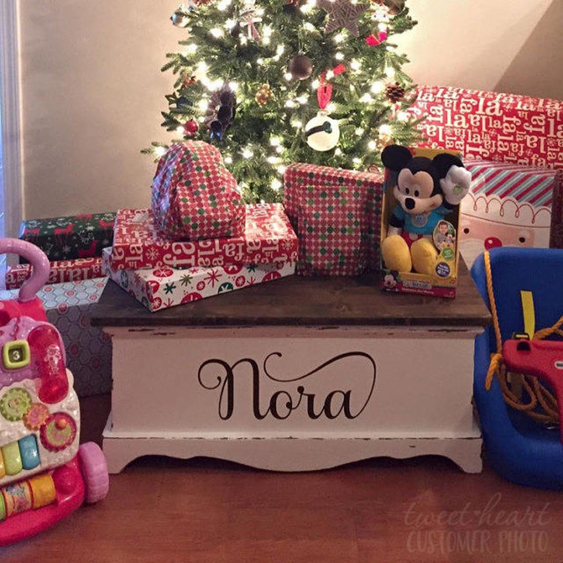 Toy Box Name Decal Toy Box Name Sticker Custom Name Decal Etsy