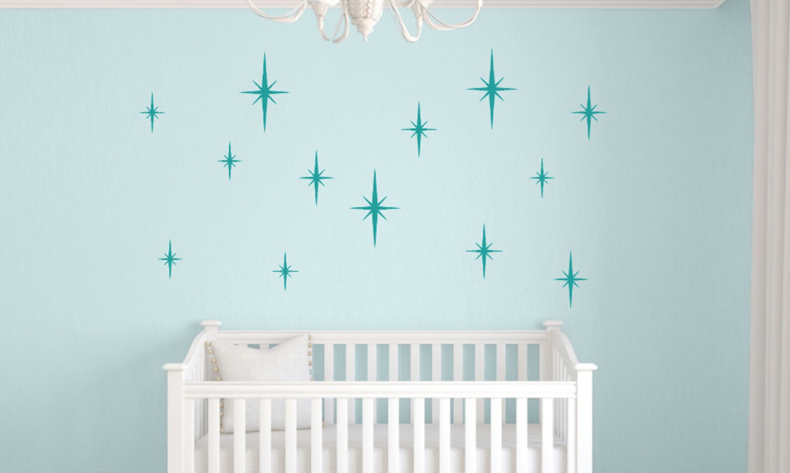 Sparkle Wall Decals Star Burst Wall Decals Star Wall Decals Etsy