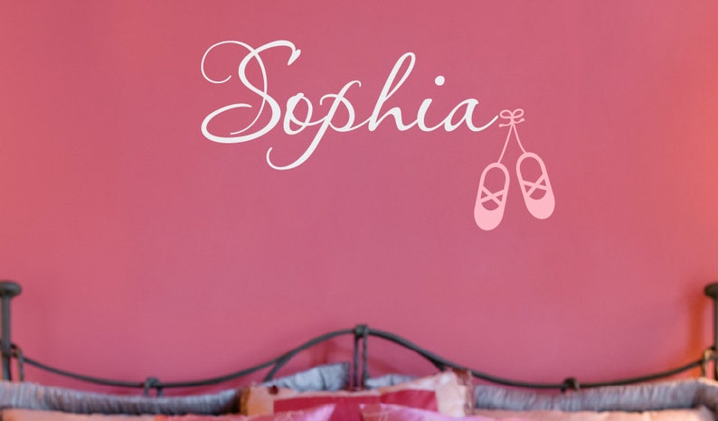 Ballet Name Decal Girls Wall Decal Dance Wall Decal Girls | Etsy