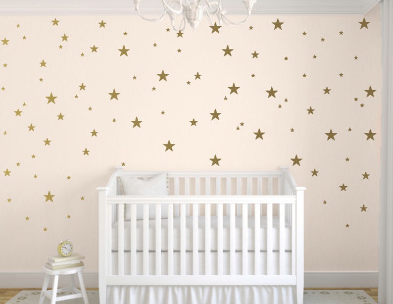 Star Wall Decals Gold Star Wall Decal Nursery Wall Decals Etsy