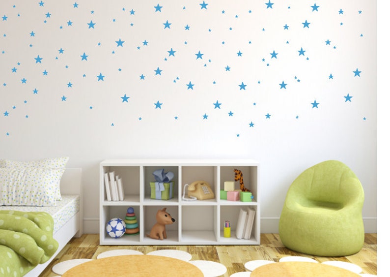 Star Wall Decals Gold Star Wall Decal Nursery Wall Decals Etsy