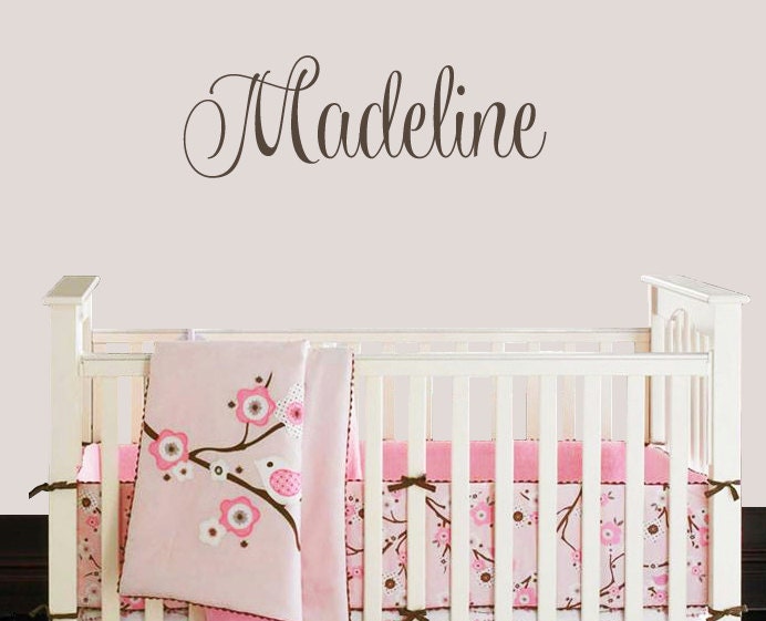 Childrens Wall Decals Personalized Decal Girl Name Decal Etsy