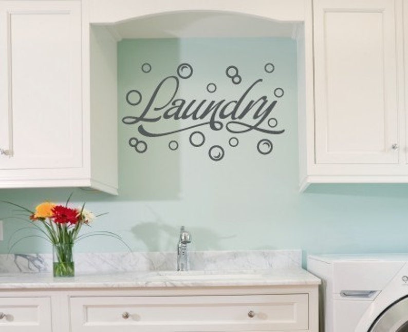 Wall Decal Laundry Room Bubble Stickers Decor With Bubbles