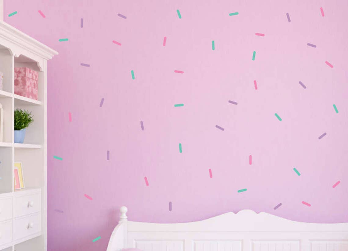 Sprinkle Wall Decals 3 Color Sprinkle Wall Stickers Peel and Etsy