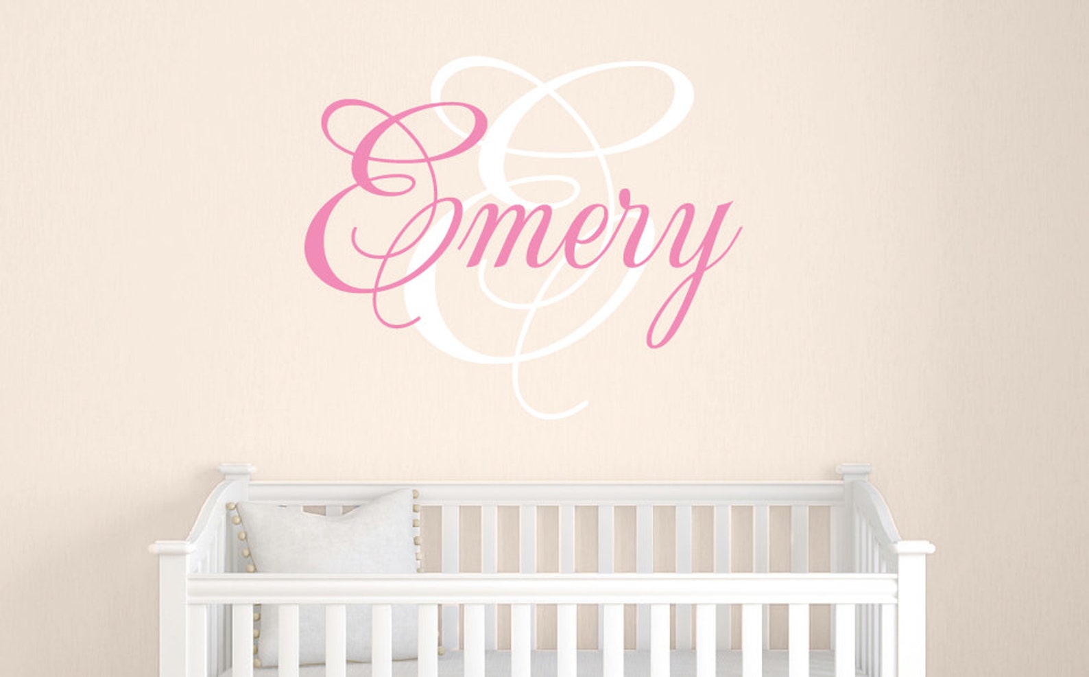Personalized Name Decal Set Baby Girl Name Decal Nursery Etsy