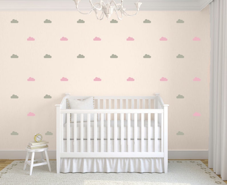 clouds wall decals tiny cloud decals small cloud stickers | etsy