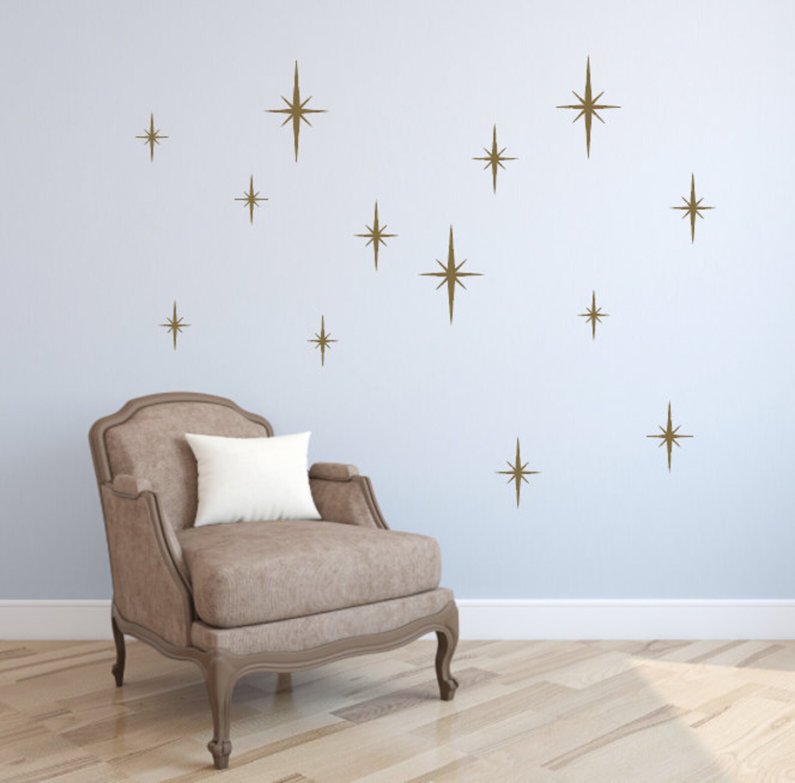 Sparkle Wall Decals Star Burst Wall Decals Star Wall Decals Etsy