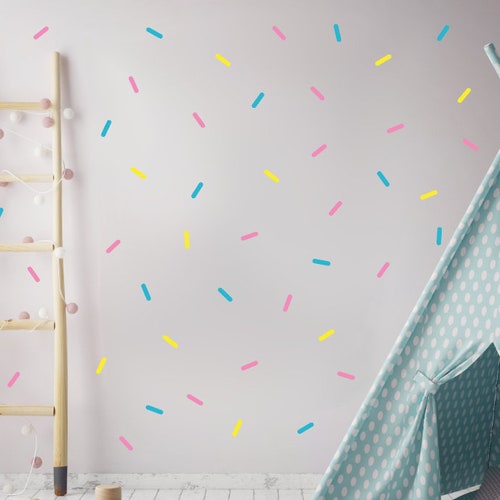Sprinkle Wall Stickers Ice Cream Party Decorations Birthday Etsy