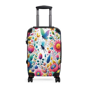 Enchanted Fairy Garden Kids Suitcase: Rolling Carry-On Luggage