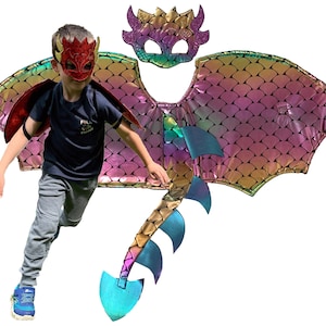 Kids Costume for Halloween: Superhero Cape Dress Up Set