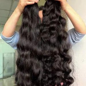 Raw Cambodian Natural Wave Hair Bundles – 100% Virgin Human Hair, Double Drawn, Unprocessed, 3.5 oz per Bundle
