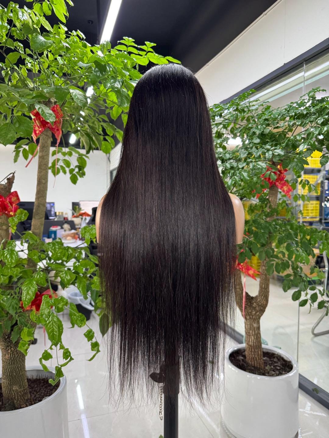 28 inch Straight HD Lace Front Wig Human Hair 180 Density Glueless 12 main image 2