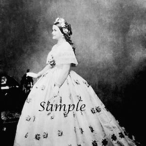 Vintage Photo of Mary Todd Lincoln Digital Download, Historical Photo Mary Todd Lincoln Wall Art, Instant Download Vintage Photo