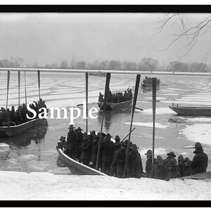 Restored Vintage Photo of Military Training on the Potomac, Ready To Print Military History Photo Instant Download, Vintage Wall Art