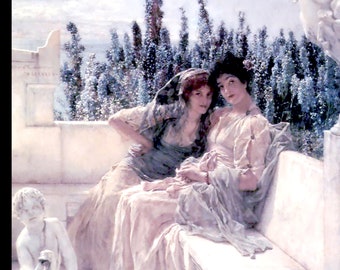 Páginas para colorear de Lawrence Alma-Tadema en escala de grises, hermosos gráficos del Imperio Romano en sus impresionantes pinturas