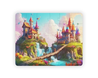 Two Castles Kids' Jigsaw Puzzle, 30-Piece, Great for Kids or Adults That Need Large Pieces