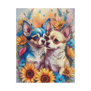 Colorful Chihuahua Puzzle, Family Fun Activity, Pet Lover Gift, Dog-Themed Home Decor, Educational Game for Kids, 110-520 pieces