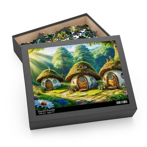 Enchanting Cottage Puzzle, Cozy Home Vibes, Perfect for Family Game Night, Gift for Nature Lovers, Relaxing Indoor Activity