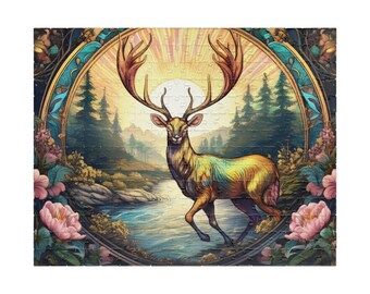 Majestueuze vrijgezellenpuzzel, natuurliefhebber woondecoratie, familiespelavond, cadeau voor natuurliefhebbers, binnenactiviteit, 110-520 stukjes