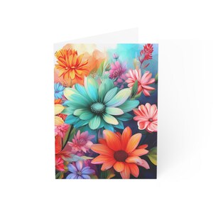 Daisy  Greeting Cards - Colorful Flower Designs, Birthday Wishes, Thank You Notes, Blank Cards, Floral Art for Any Occasion