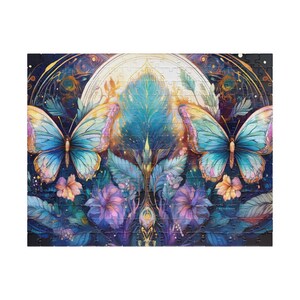Colorful Butterfly Puzzle, Art Puzzle for Relaxation, Gift for Butterfly Lovers, Mindful Activity, Decor for Home
