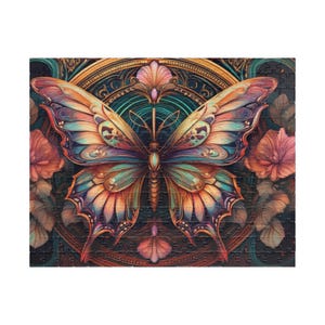 Artistic Butterfly Puzzle: 110/252/520/-piece, Home Decor, Gift for Nature Lovers, Family Activity, Mindfulness Game