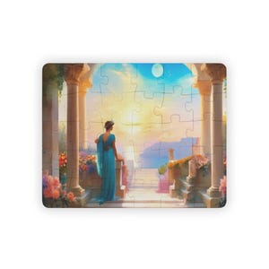 Ancient Greece 30-Large Piece Puzzle: Enchanting Garden Scene, Fun Learning Toy, Family Activity, Creative Play, Ideal Gift for Seniors