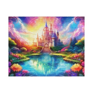 Betoverende kasteelpuzzel, 110-520 stukjes, familiespel, ontspanningsactiviteit, uniek cadeau-idee, woondecoratie